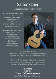 Einladung zum Gitarrenkonzert